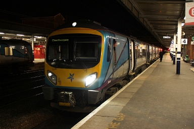 First Transpennine Express class 185 no. 185143 called at Doncaster on 13th March 2018 with a Cleethorpes bound service. First Transpennine Express class 185 no. 185143 called at Doncaster on 13th March 2018 with a Cleethorpes bound service.