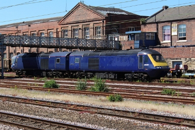First Great Western HST power cars no. 43026 and 43141 at Doncaster West Yard on 7th June 2018 The next pair of HST power cars for Scotrail, no. 43026 and 43141 at Doncaster West Yard on 25th June 2018.