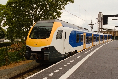 NS 2201 at Venlo Nederlandse Spoorwegen EMU no. 2201 awaits departure at Venlo on 24th July 2023.